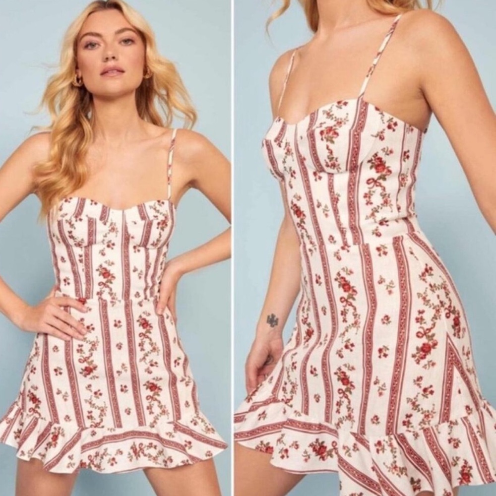 NWT Reformation Mariana Mini Dress in Vienna - Size 2